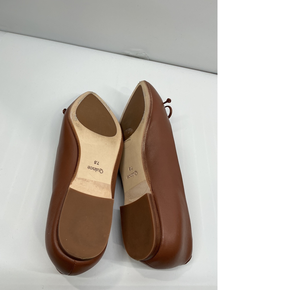 Italian Leather Pointed Bow Flat - Picture 3 of 3